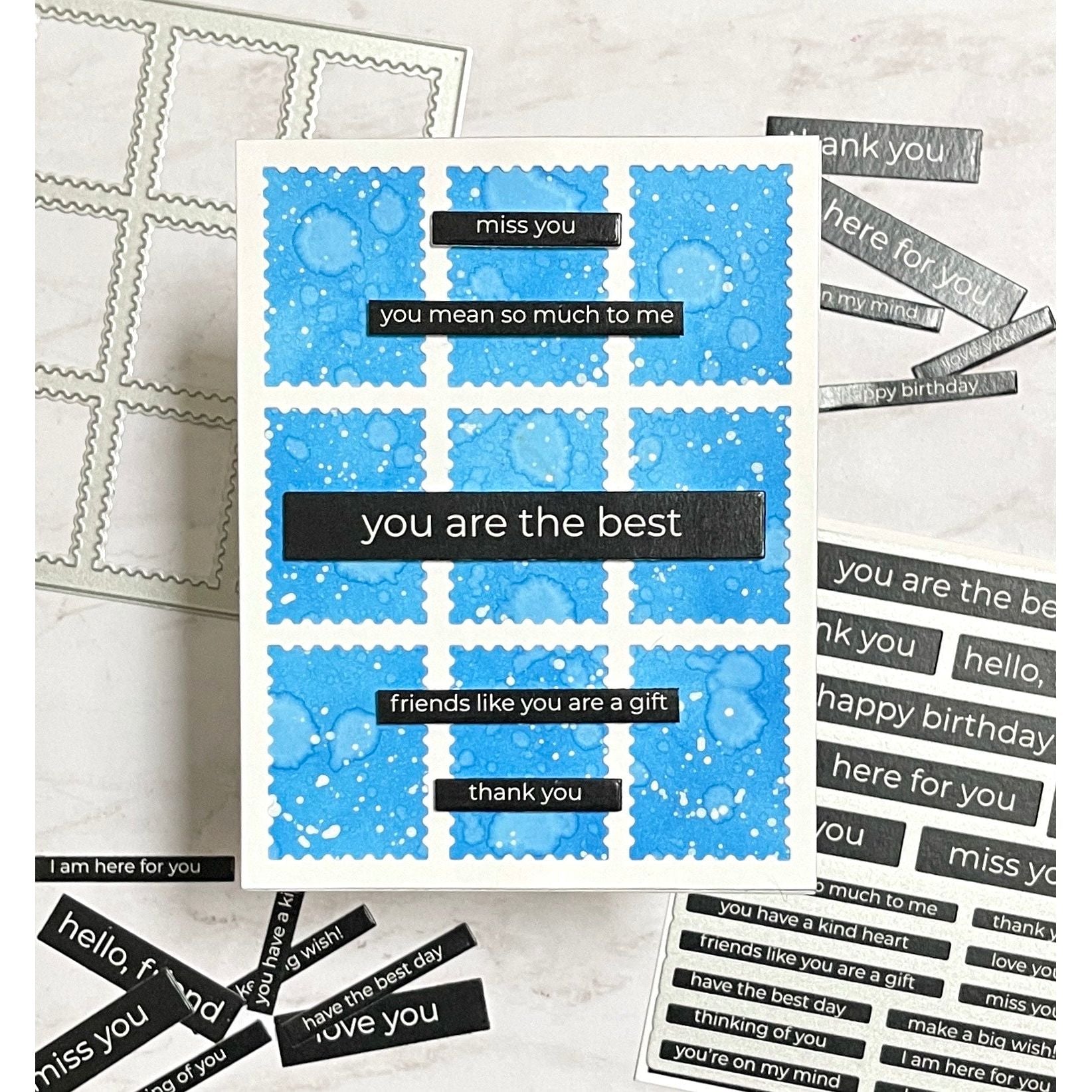Simon Says Stamp Reverse Everyday EZ Strips 1003ez DieCember Friend Card | color-code:ALT01
