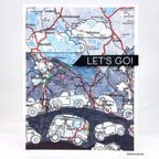 Simon Says Stamp EZ Strips Reverse Get Away 1012ez Friend Like You Let's Go Card