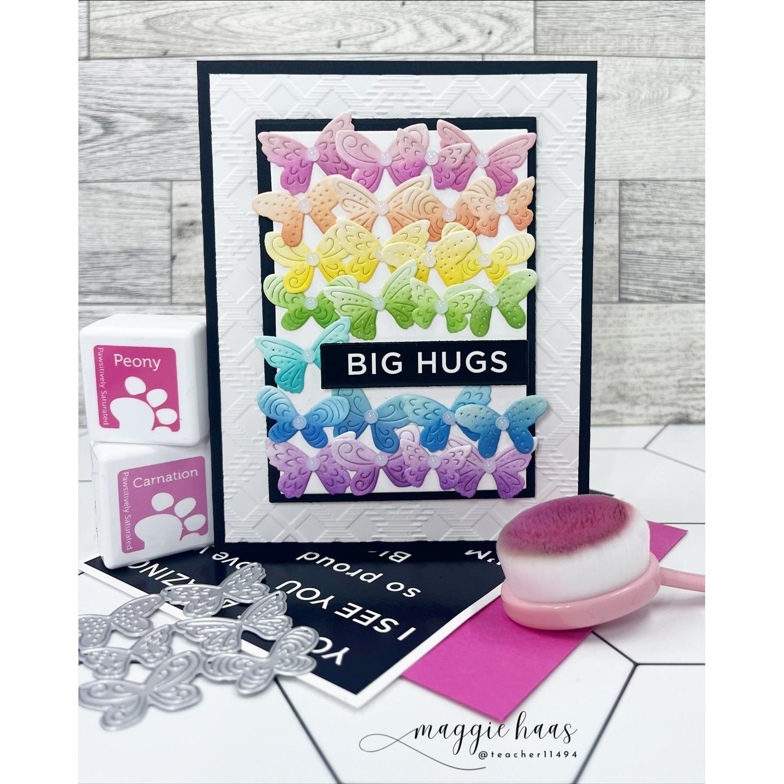 CZ Design EZ Strips Reverse I See You czez003 Moments in Time Hugs Card