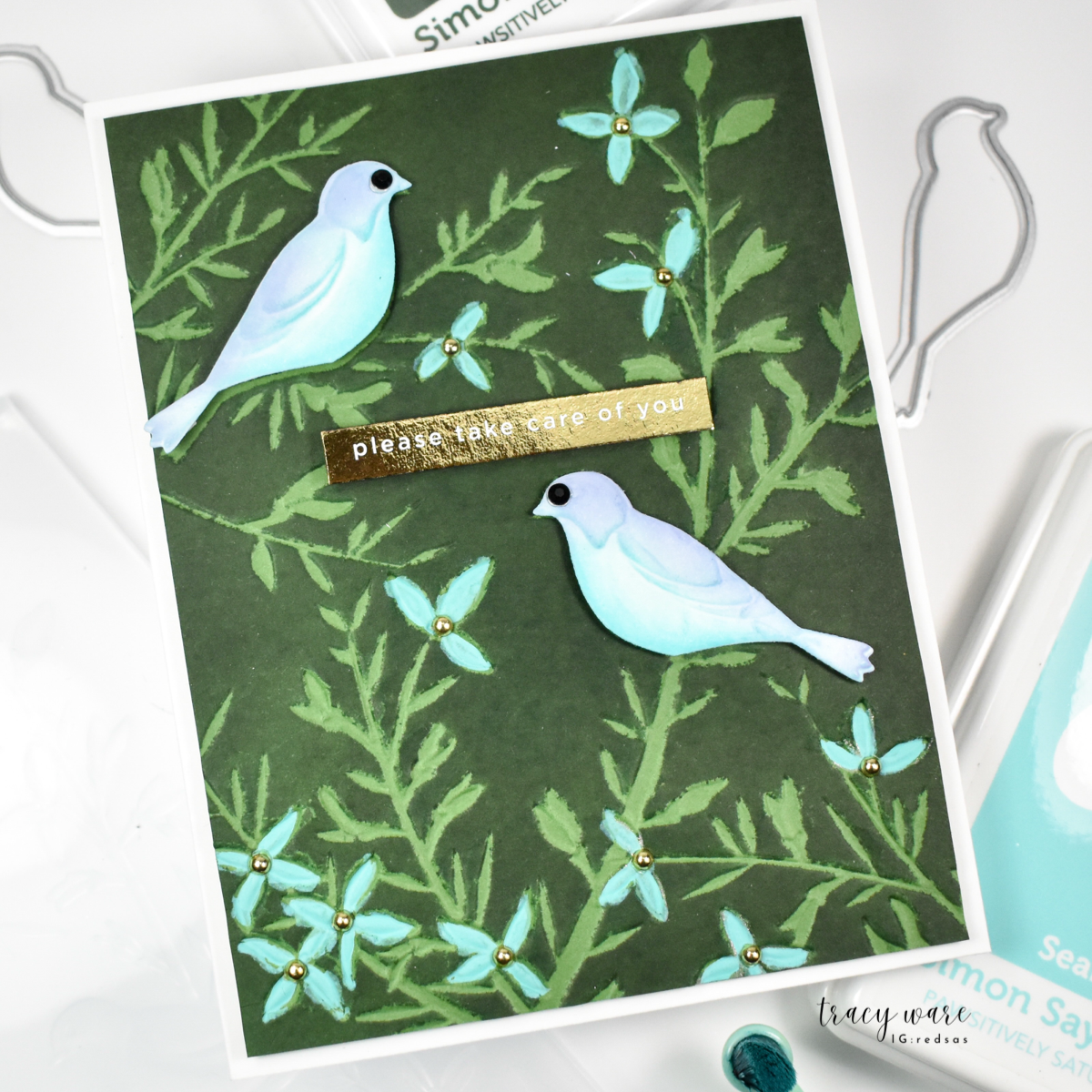 CZ Design EZ Strips and Dies I See You Bundle set995ez Moments in Time Take Care Card