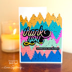 CZ Design Sentiment Strips and Die Just Sayin set1125js DieCember Thank You Card