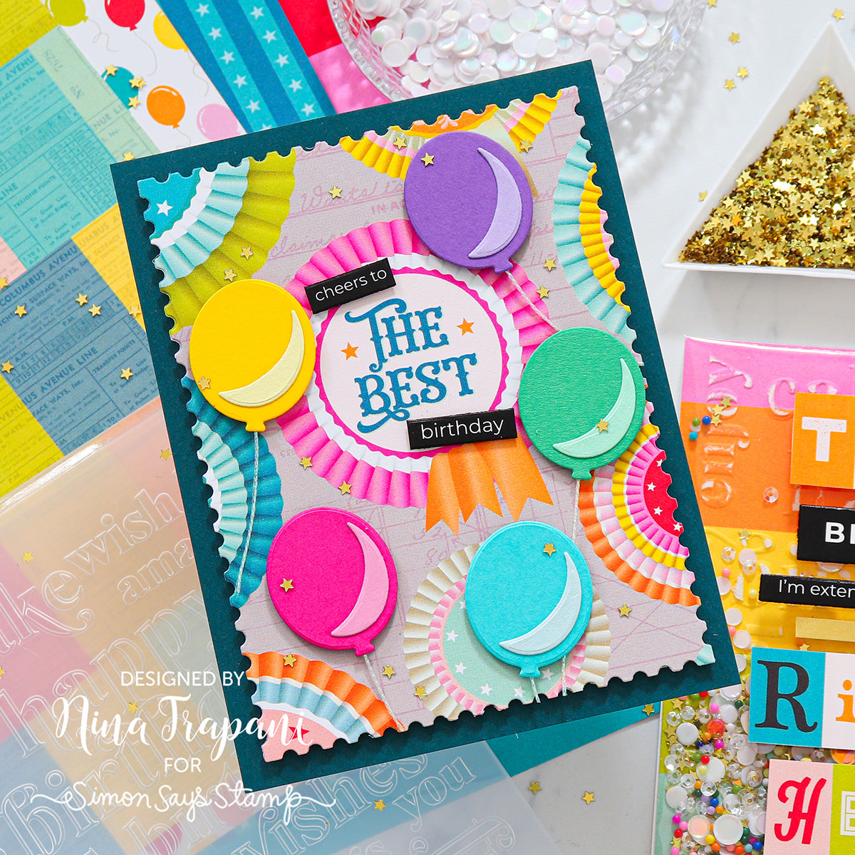 Simon Says Stamp EZ Strips Reverse Birthday 1016ez Birthday Card | color-code:ALT01