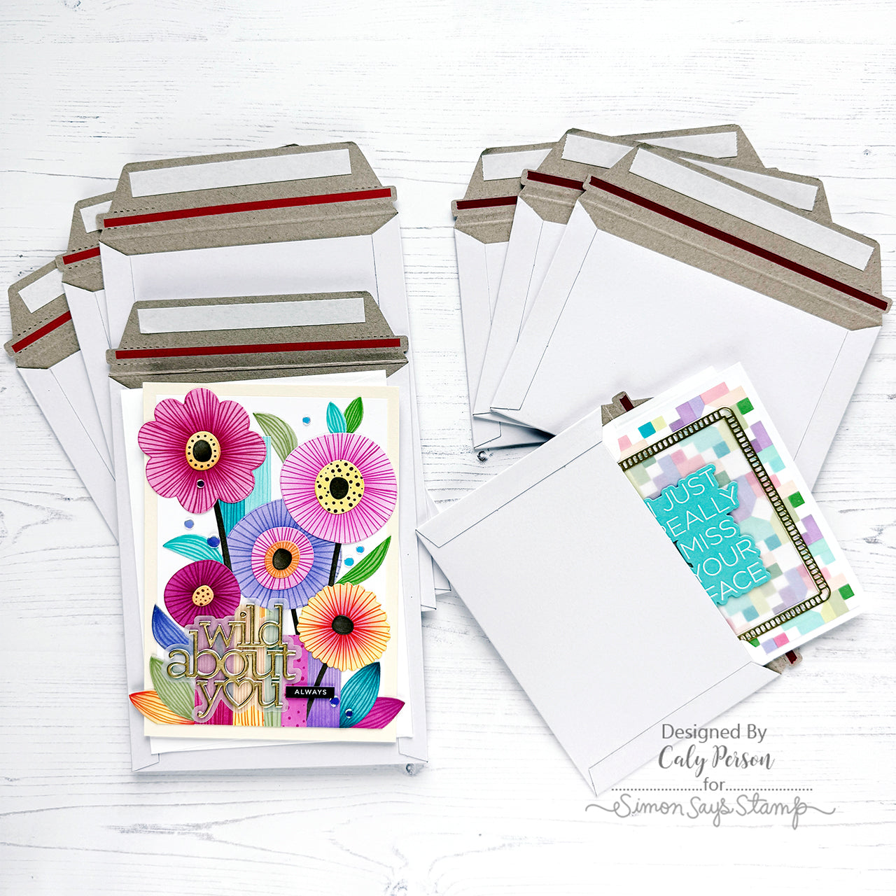 Simon Says Stamp 6x8 Rigid Mailer Envelopes 8 Pack 0525rm Moments In Time
