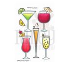 Riiley and Company Cocktail Clear Stamps am101