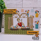 Riley And Company Funny Bones Free Recipe Clear Stamp rwd-1361 window