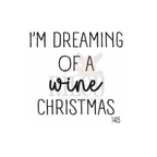 Riley And Company Funny Bones I'm Dreaming of a Wine Christmas Clear Stamp rwd-1405