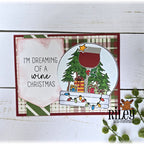 Riley And Company Funny Bones I'm Dreaming of a Wine Christmas Clear Stamp rwd-1405 presents