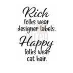 Riley and Company Funny Bones Rich Folks Wear Designer Labels Clear Stamp rwd-1431