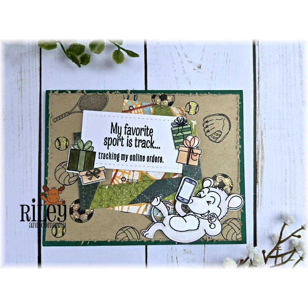 Riley and Company Giggling Possum Clear Stamp rly338 packages