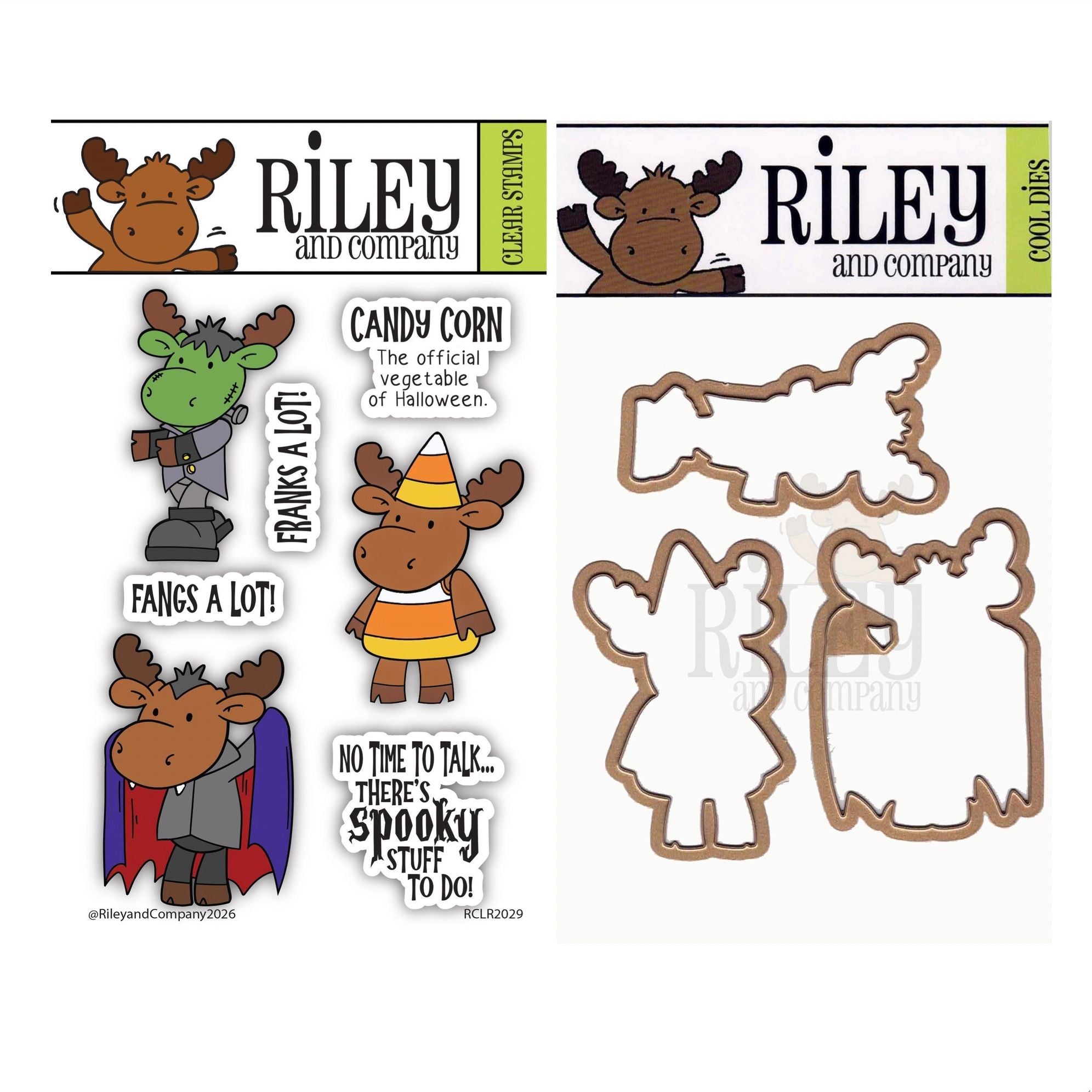 Riley and Company Riley Halloween 1 Clear Stamp and Die Set