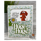 Riley and Company Woody and Hazel Jean Play Time Clear Stamps rclr2004 flowers