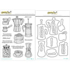 Honey Bee Rise And Grind Cling Stamps And Dies Bundle