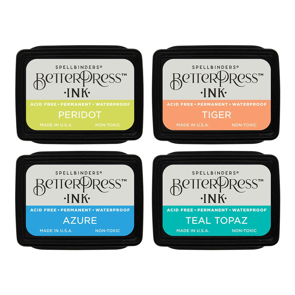 bpi-022 Spellbinders Tropical BetterPress Ink Mini Set product image