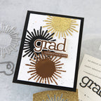 Simon Says Stamp Rose Gold DecoFoil Transfer Sheets 19136 Be Bold Grad Card
