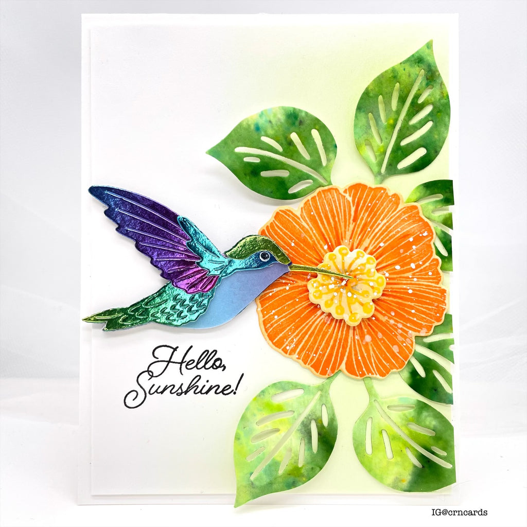 Simon Says Stamp Rose Branch Wafer Dies 1316md Friend Like You Hello Card