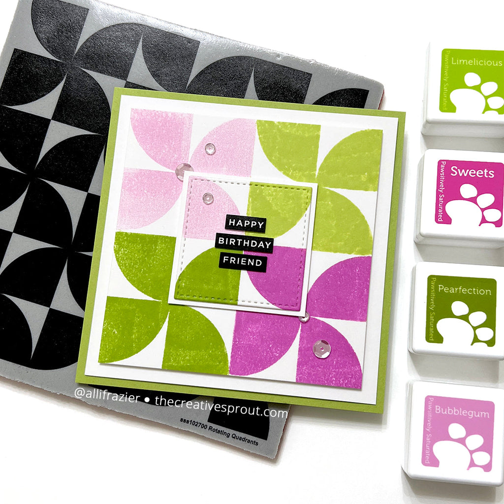 Simon Says Cling Stamp Rotating Quadrants sss102700 Out Of This World Birthday Card | color-code:ALT01