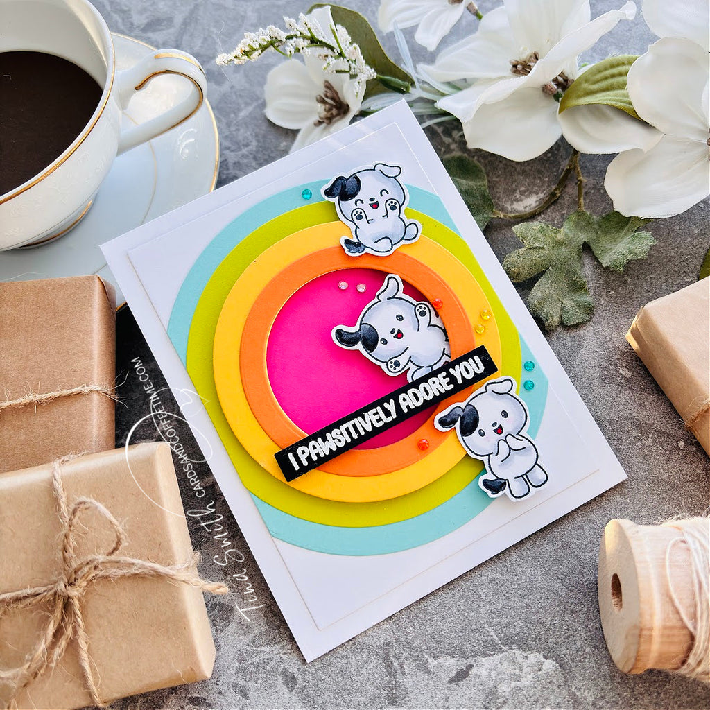 Simon Says Stamp Round of Appaws Wafer Dies 1283sdc Favorite Things Adore You Card | color-code:ALT01