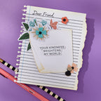 Spellbinders Push Pin Notes Etched Dies s3-550 kindness