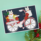 Spellbinders Big Bicycle Etched Dies s7-246 merry christmas
