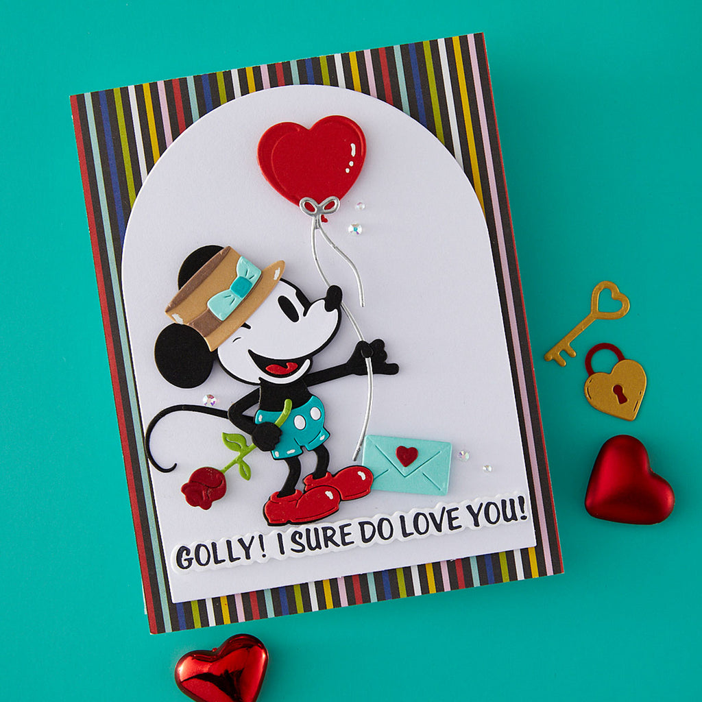Spellbinders Classic Mouse Love Etched Dies s4-1522 love