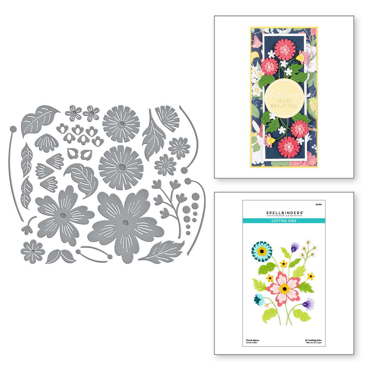 Spellbinders Floral Spray Etched Dies s5-638 product image