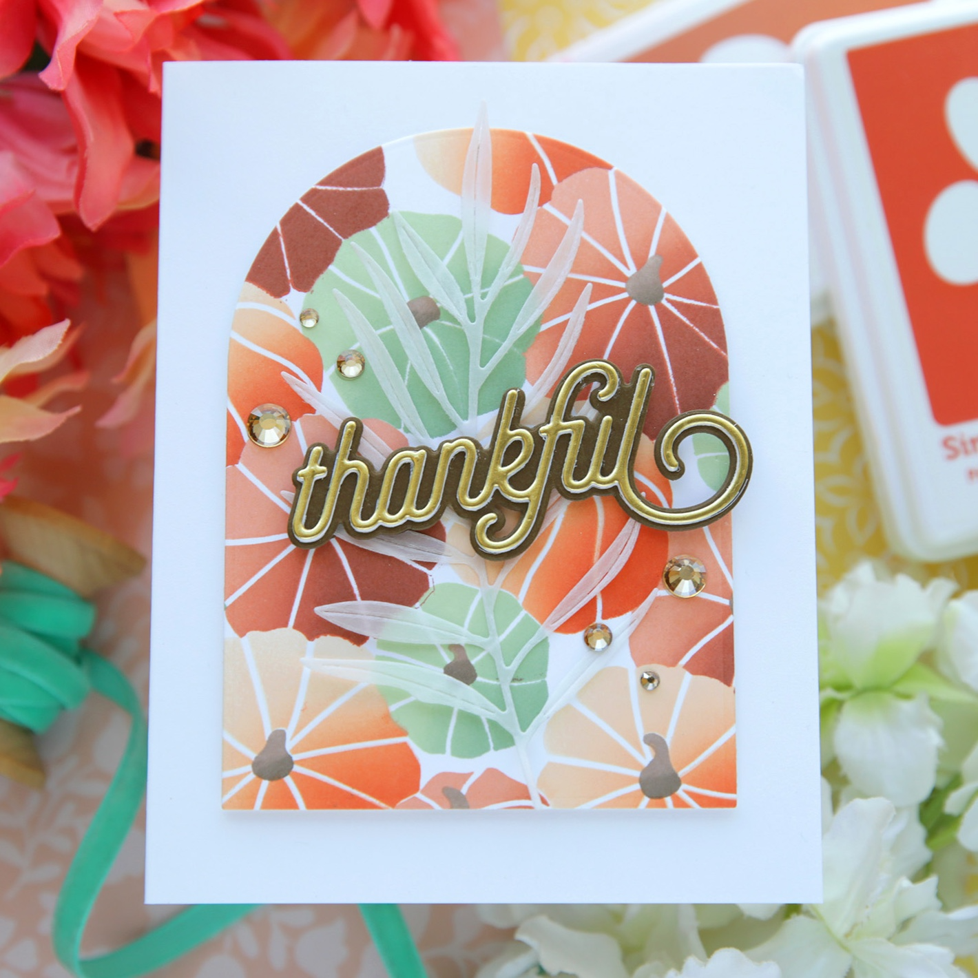 Simon Says Stamp Stencils Pumpkin Patch 1100st Thanksgiving Card | color-code:ALT08