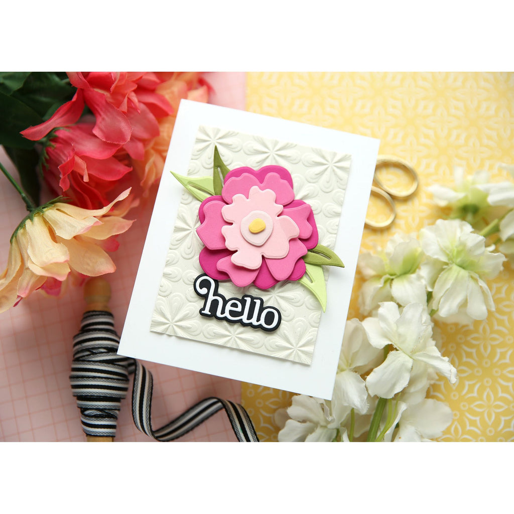 Simon Says Stamp Giggle Hello Wafer Dies s1028 Moments in Time Hello Card | color-code:ALT03