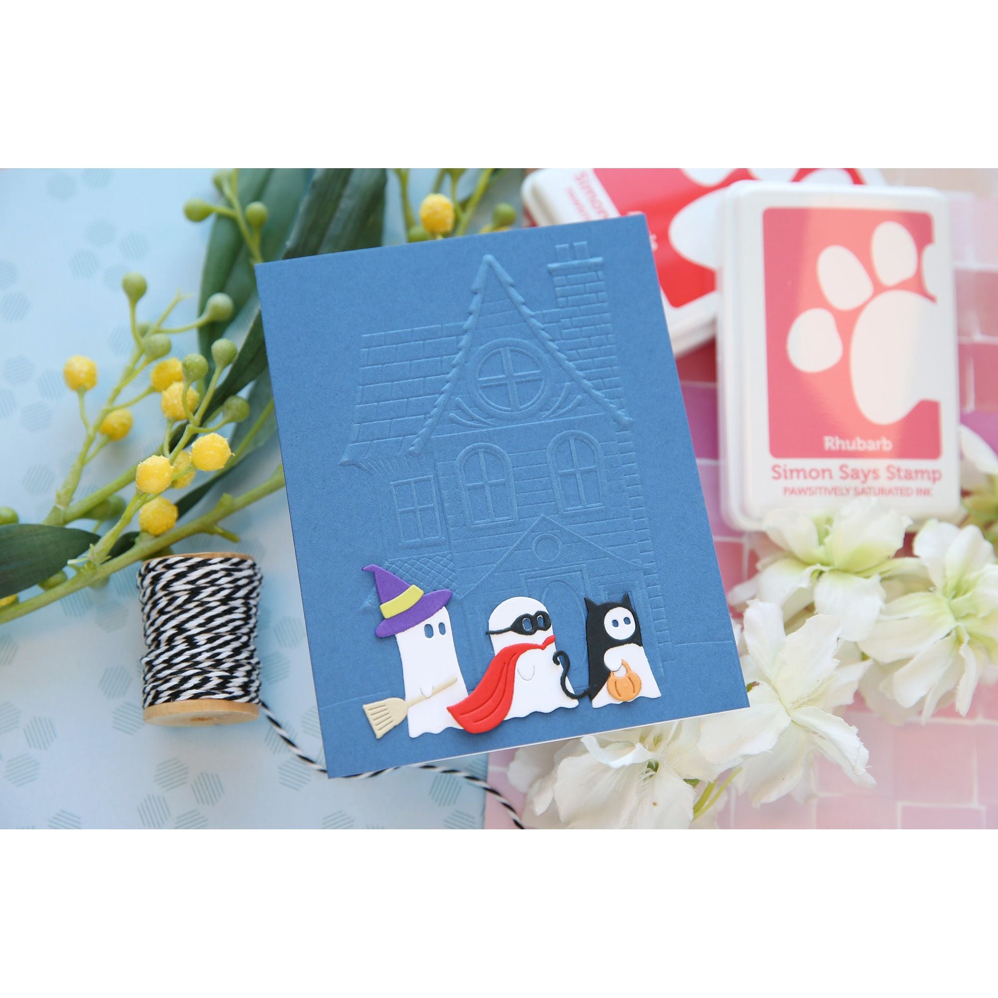 Simon Says Stamp Trick or Treat Ghosts Wafer Dies s975 Sweet Wishes Halloween Card | color-code:ALT01