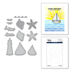 S6-211 Spellbinders Smooth Sailing Coordinating Etched Dies display