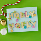 Spellbinders Say Cheese Classic Mouse Christmas Wreath, Alphabet and Steamboat Die Bundle holly