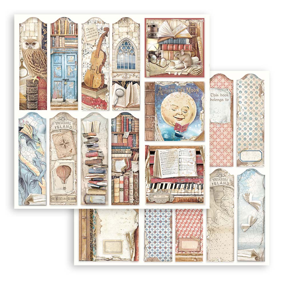 Stamperia Vintage Library 12 x 12 Paper sbbl132 page 11