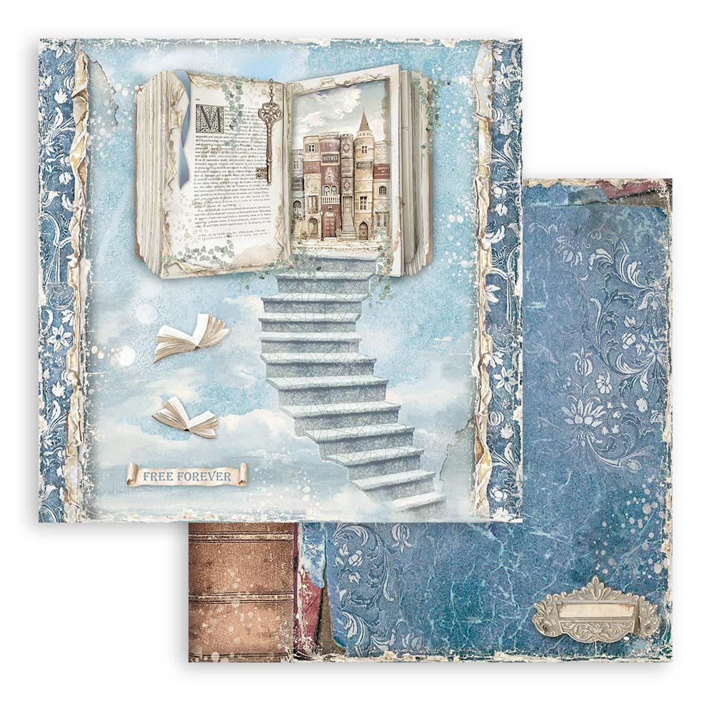 Stamperia Vintage Library 12 x 12 Paper sbbl132 page 3