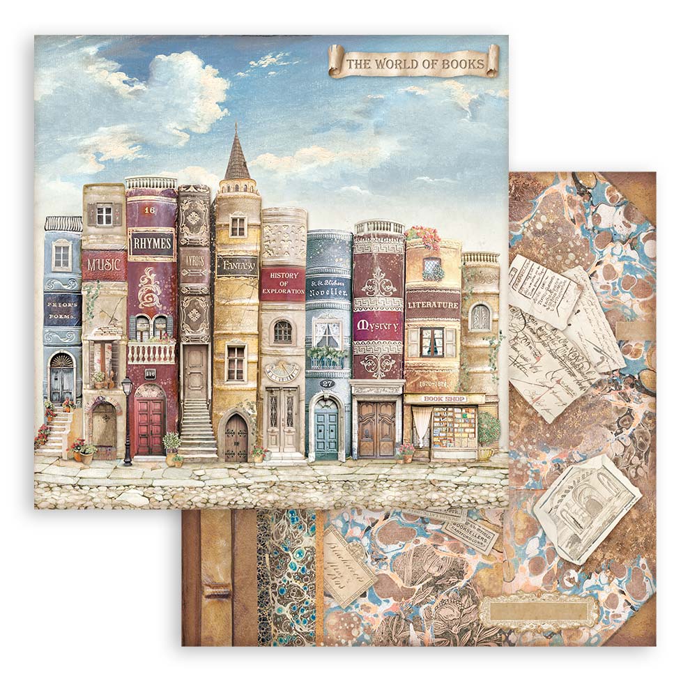 Stamperia Vintage Library 6 x 6 Paper sbbs80 page 2