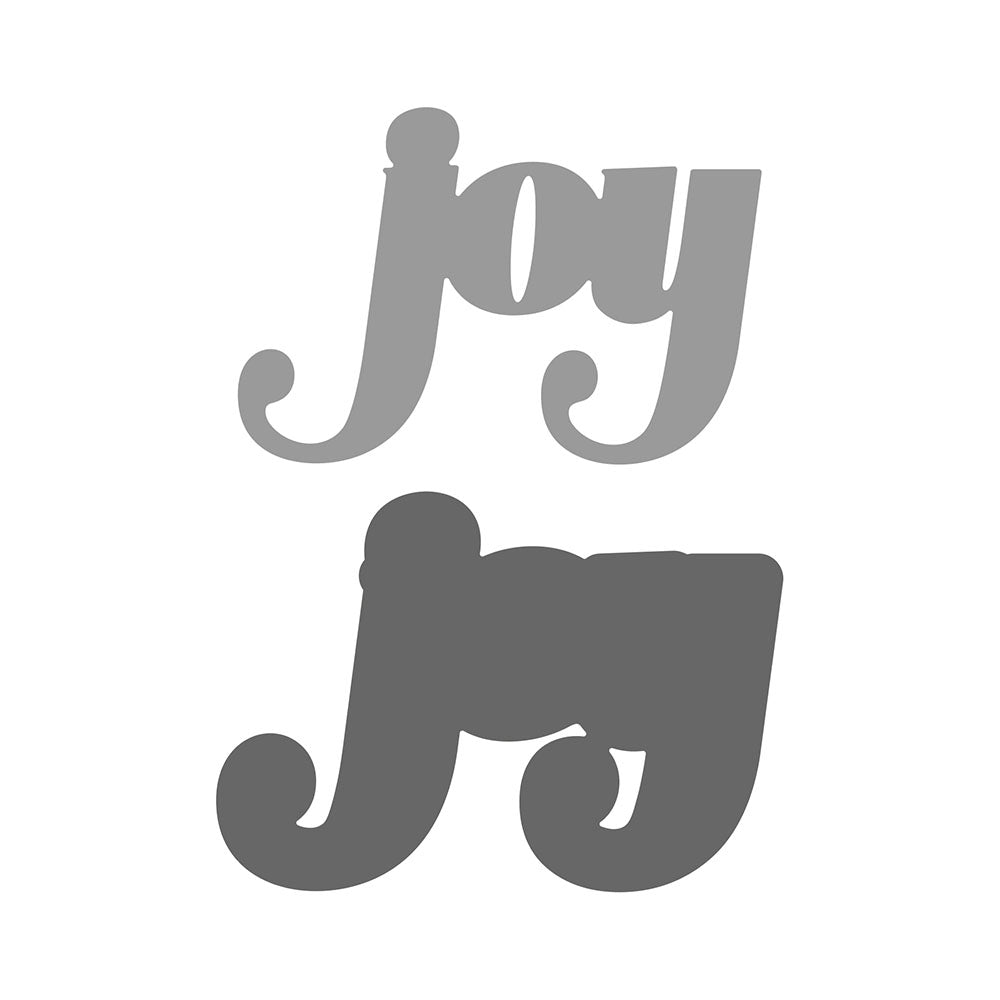 PhotoPlay Joy Large Word And Shadow Dies sis4186 Detailed Product View