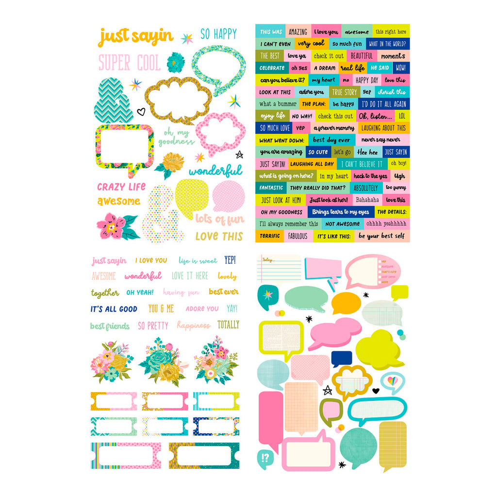 Spellbinders Just Sayin Sticker Pack scse-007