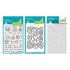 Lawn Fawn Little Woodland Library Stamps Dies Coloring Stencils Set