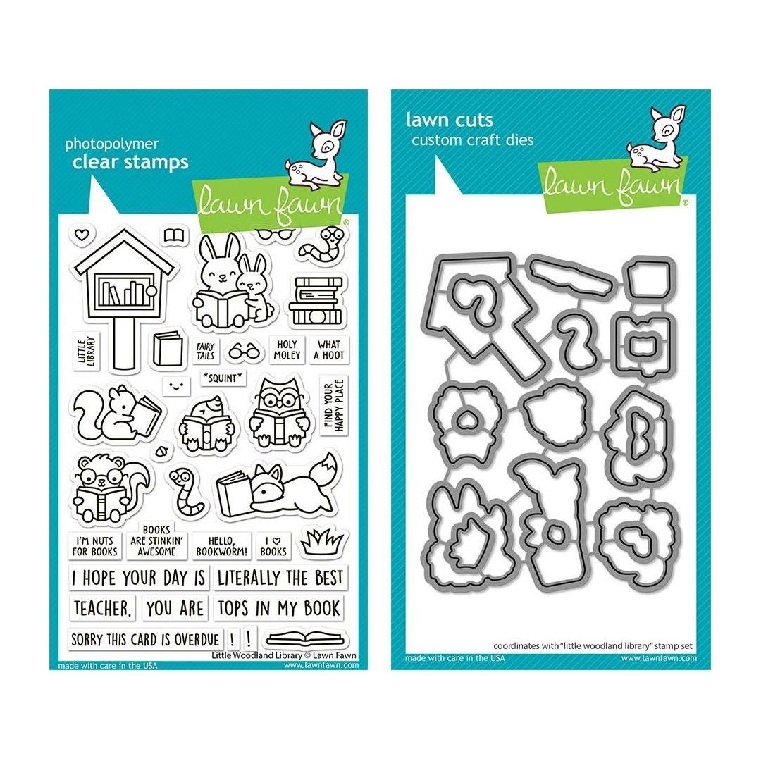 Lawn Fawn Little Woodland Library Stamps and Dies Set