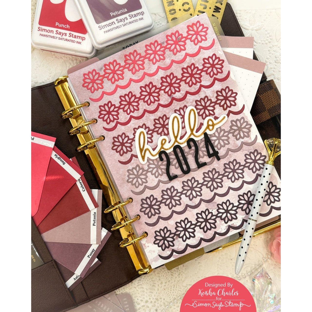 Simon Says Stamp Pawsitively Saturated Ink Pad Petunia ssk082 Diecember 2024 Planner