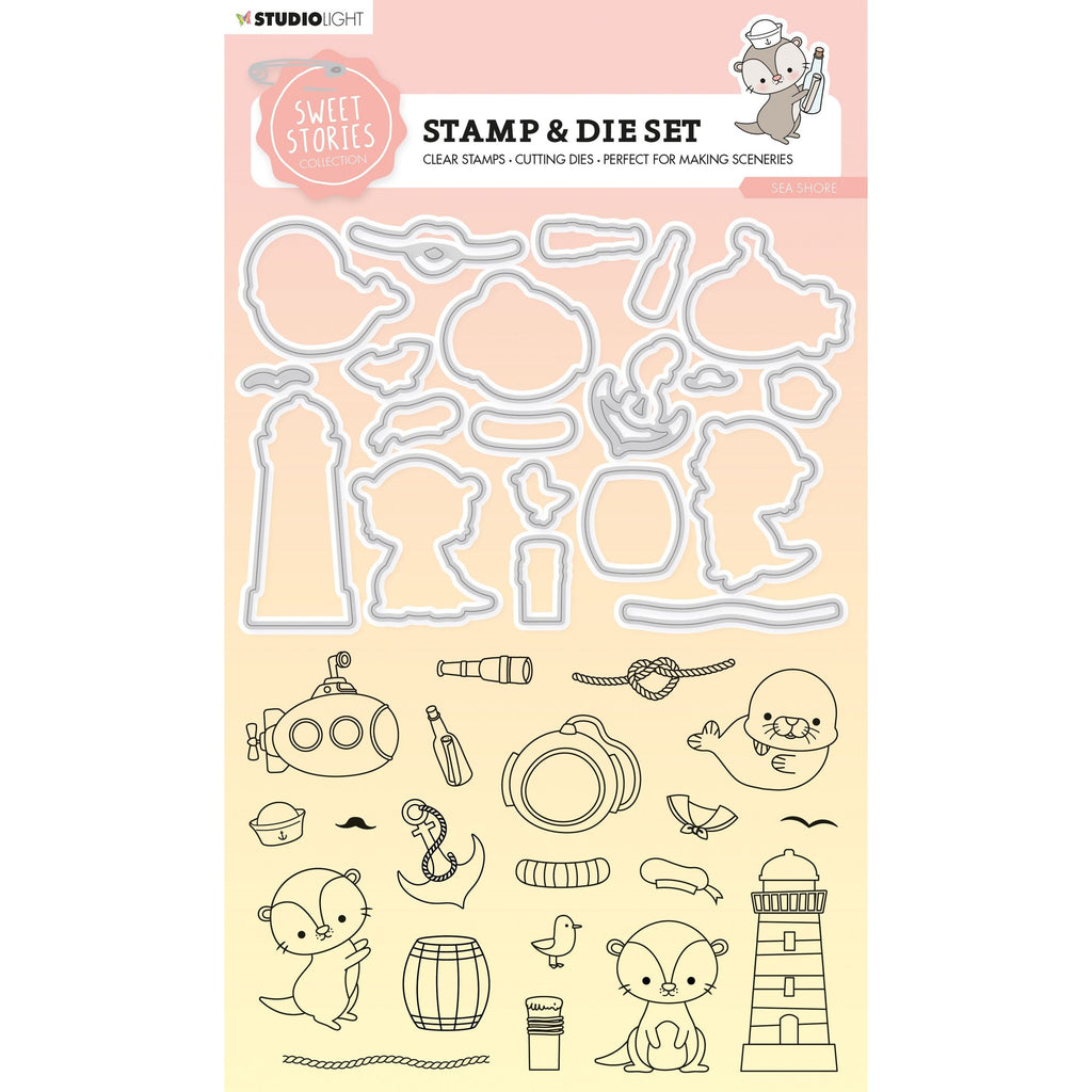 Studio Light Sea Shore Stamp and Die Set sl-ss-scd58