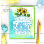 Simon Says Stamp Etched Greetings Wafer Dies sssd112766c Birthday Card | color-code:ALT05
