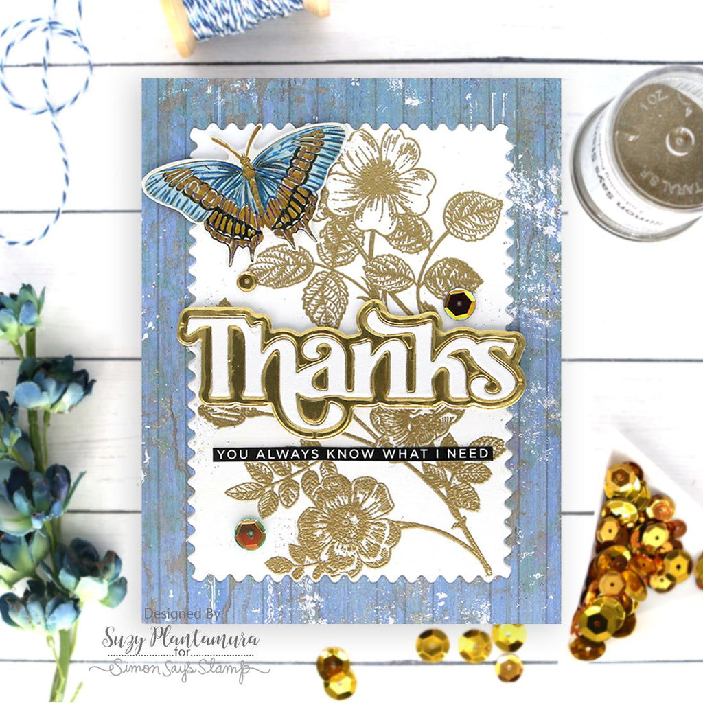 Simon Says Stamp Fancy Thanks Wafer Dies sssd112802 Thanks Card | color-code:ALT02