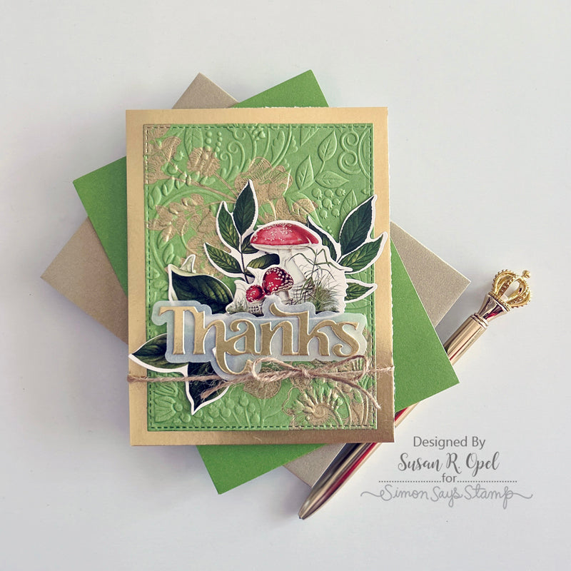 Simon Says Stamp Fancy Thanks Wafer Dies sssd112802 Thanks Card | color-code:ALT03