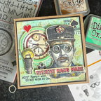 Tim Holtz The Inspector Stamps with Simon Says Stamp Dies Bundle setbz24 setin26 Steam Punk Card | color-code:ALT07