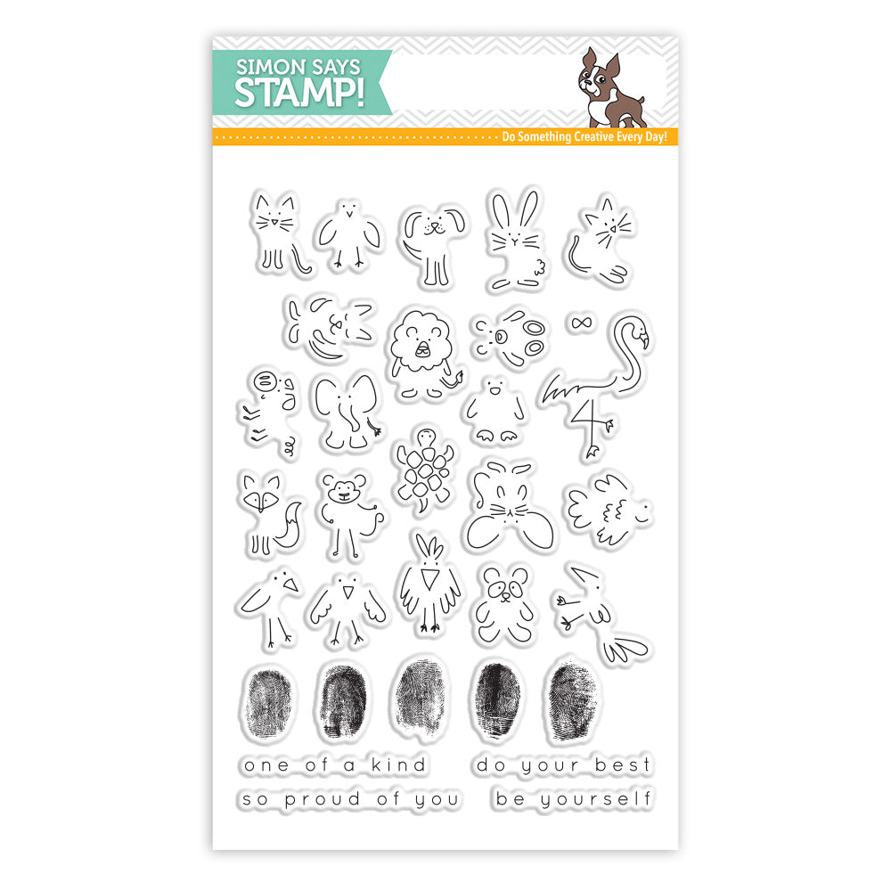 Simon Says Clear Stamps FINGERPRINT DOODLES SSS101750