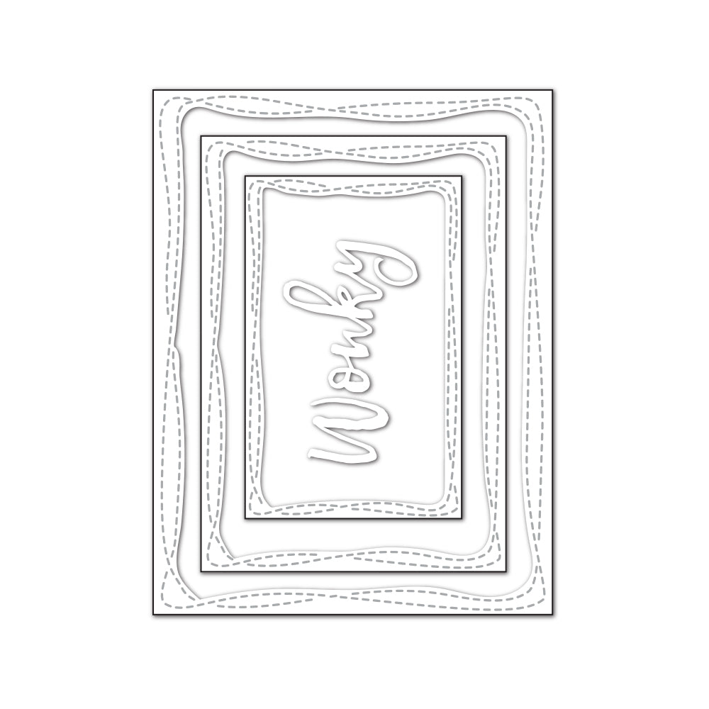 Simon Says Stamp WONKY RECTANGLES Wafer Dies SSSD111714