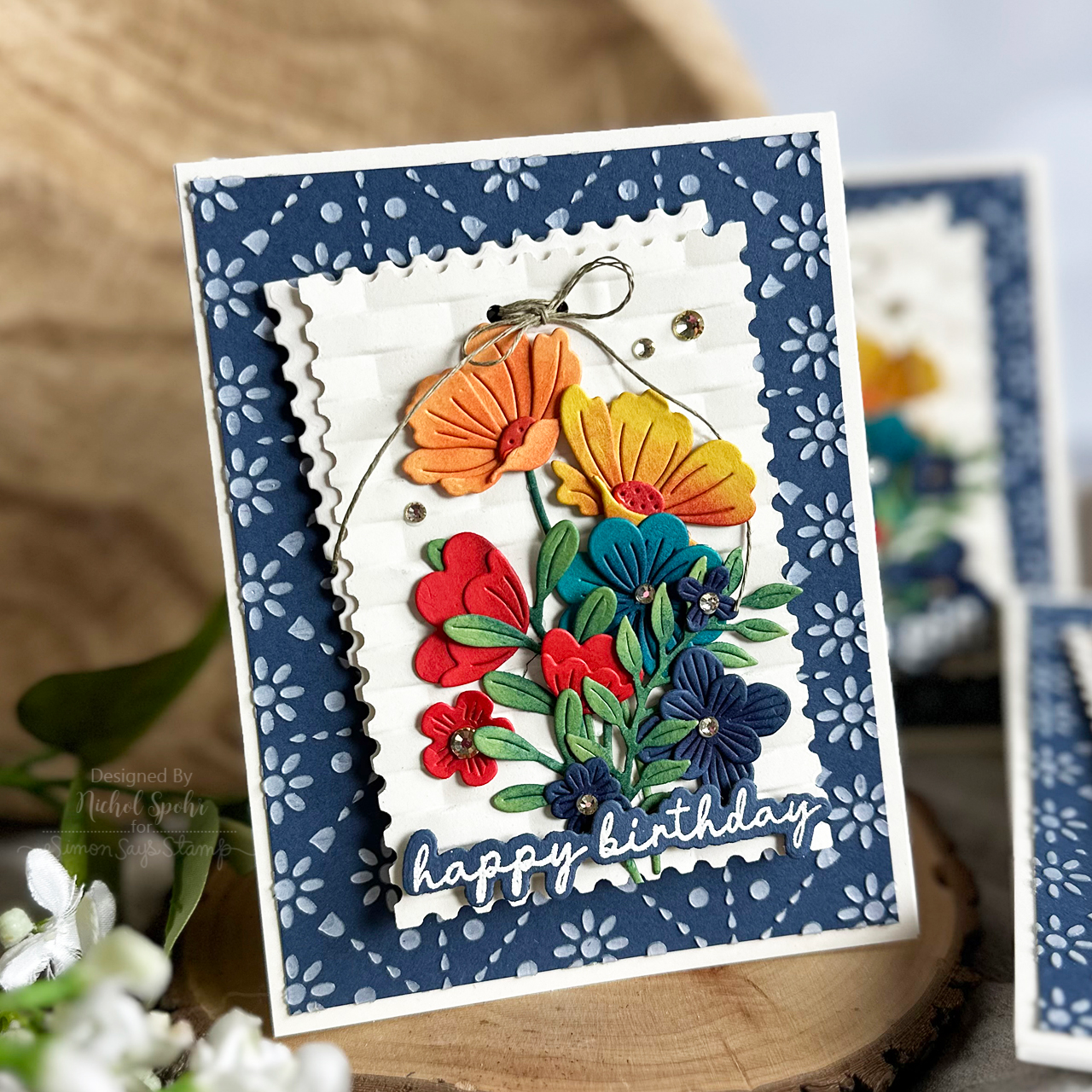 Simon Says Stamp Iceland Poppies Wafer Dies s938 Sunny Vibes Birthday Card | color-code:ALT06