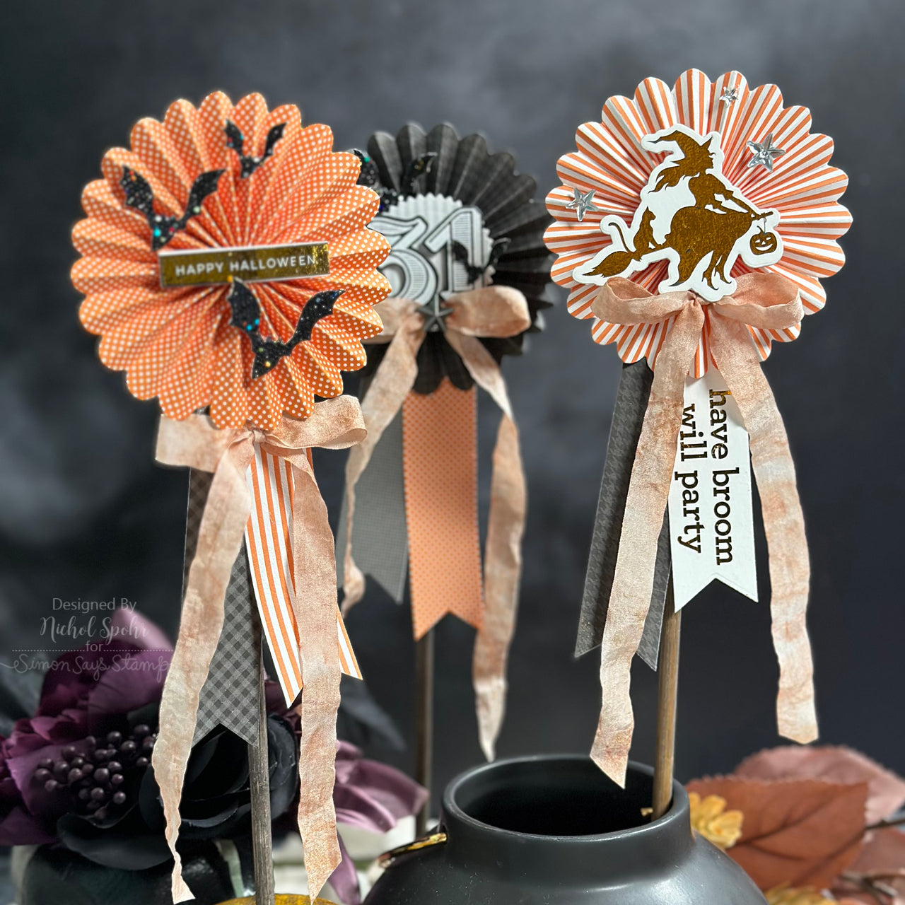 Tim Holtz Sizzix Vault Rosettes Thinlits Dies 666567 halloween | color-code:ALT05
