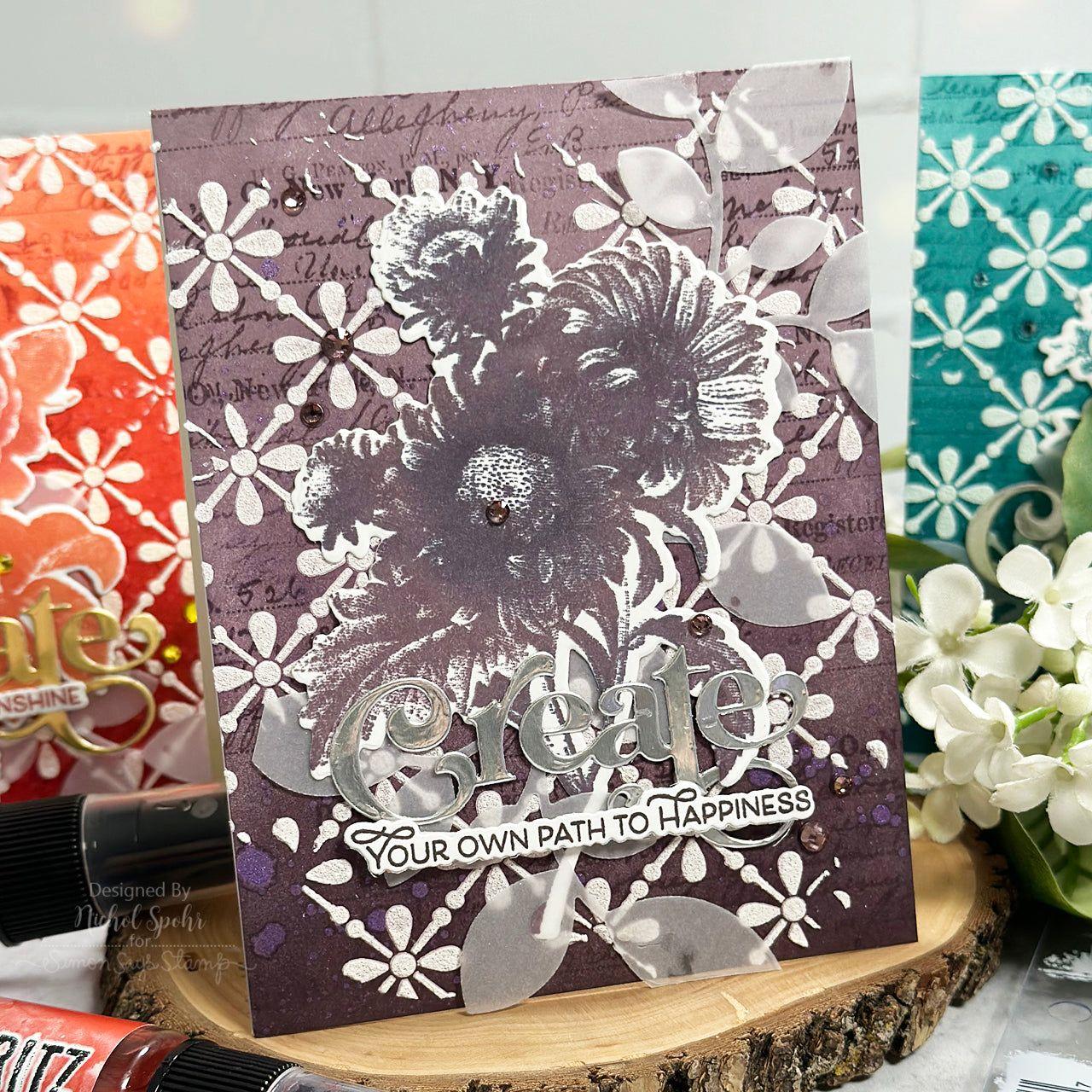 Tim Holtz Wilted Violet Distress Spritz tdu86574 Elegant Monochromatic Cards | color-code:ALT08