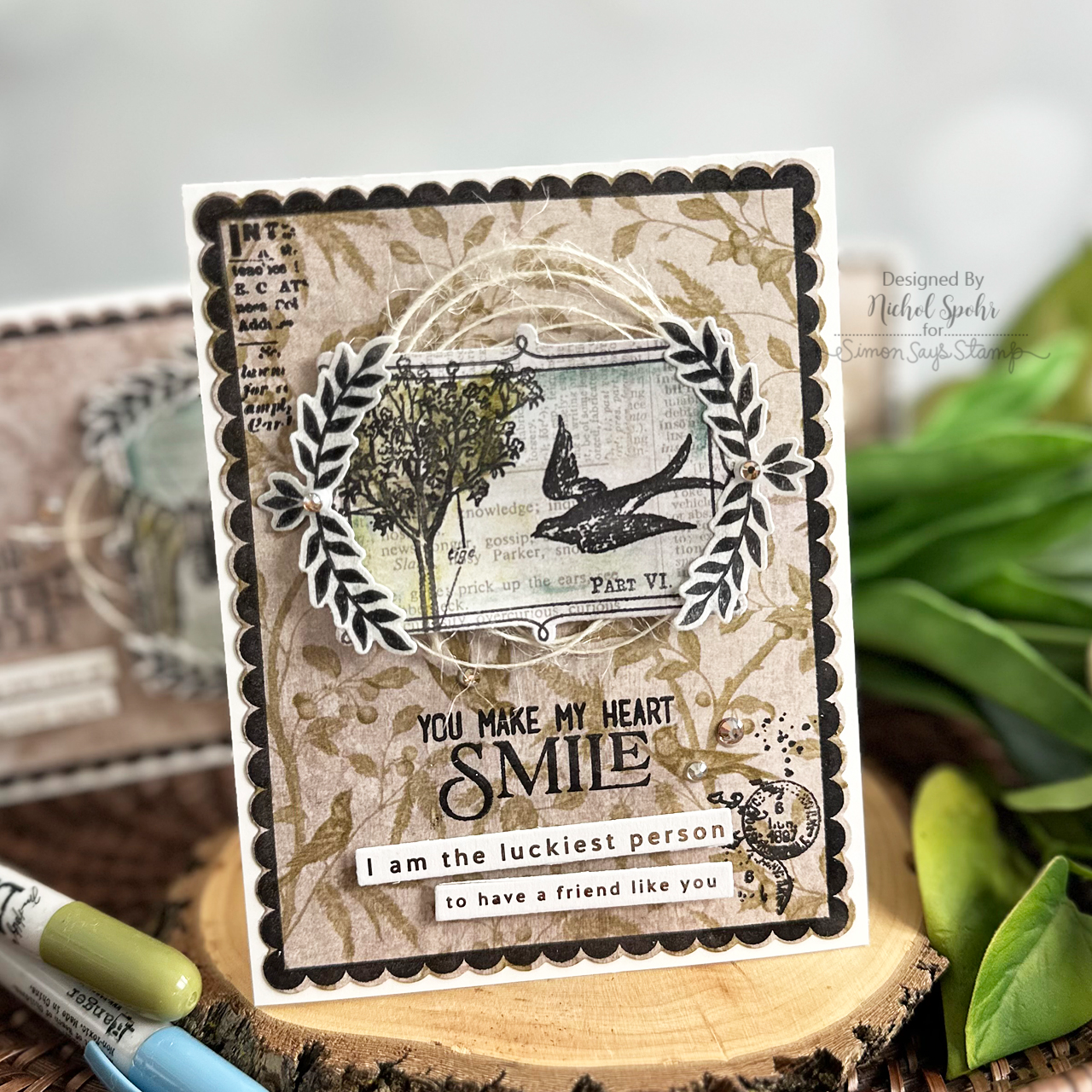 Simon Says Stamps and Dies Beautiful and Curious set958bc You Are My Favorite Friend Card | color-code:ALT12