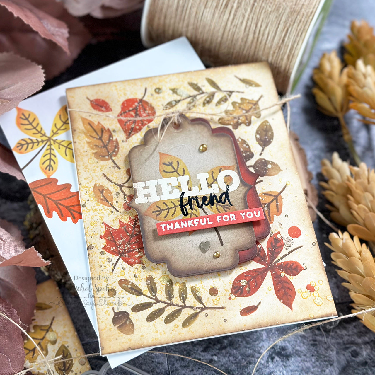 Tim Holtz Distress Oxide Ink Pad GROUND ESPRESSO Ranger tdo56010 Fall Leaves Stencil Layering | color-code:ALT093